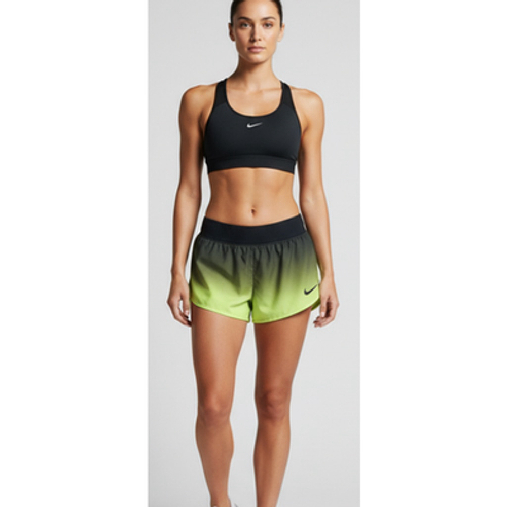Nike Neon Running Shorts High Visibility Ombre Lined M